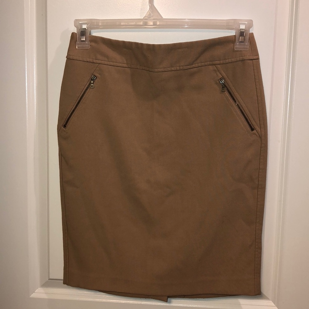 LOFT khaki pencil skirt